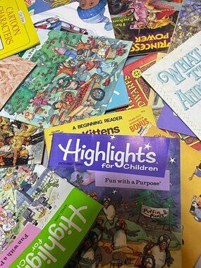 4lbs of Vintage Childrens Workbooks & Coloring Books Lot Highlights 1990's & 80'
